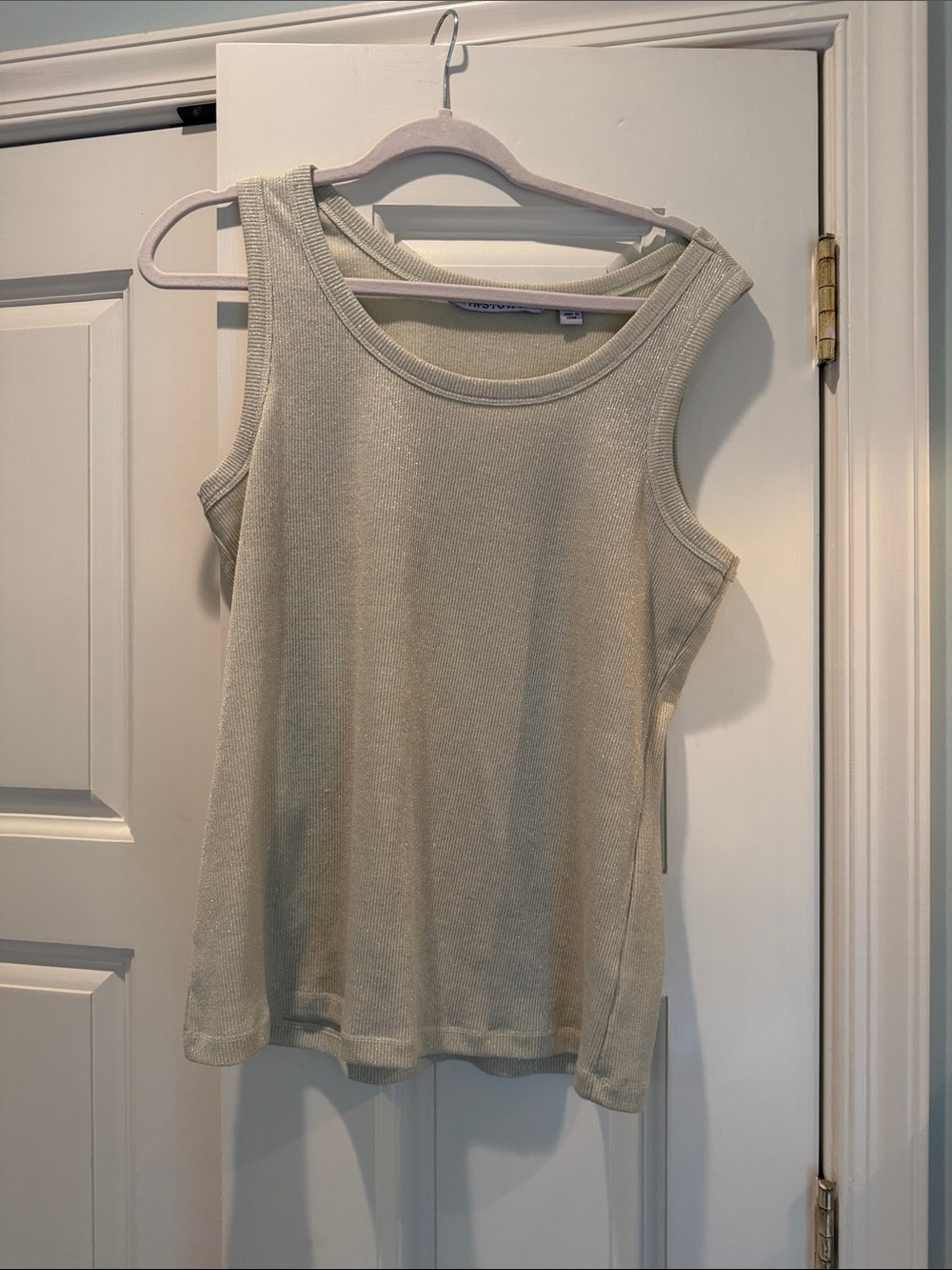 Insight Cream Sleeveless Knit Tank